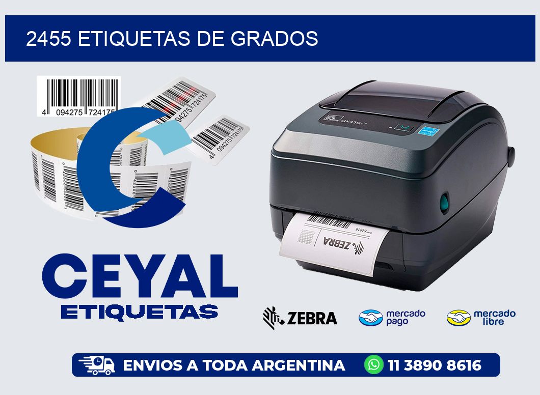 2455 etiquetas de grados