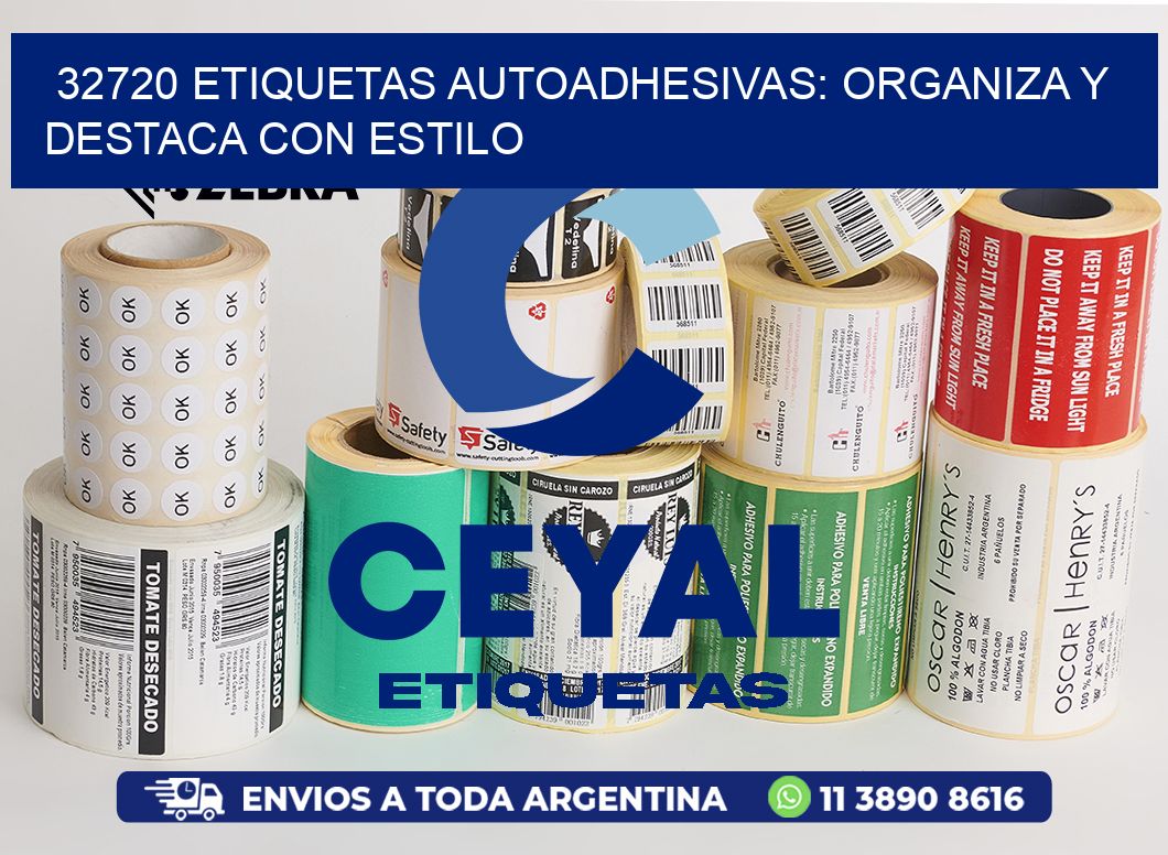 32720 Etiquetas Autoadhesivas: Organiza y Destaca con Estilo