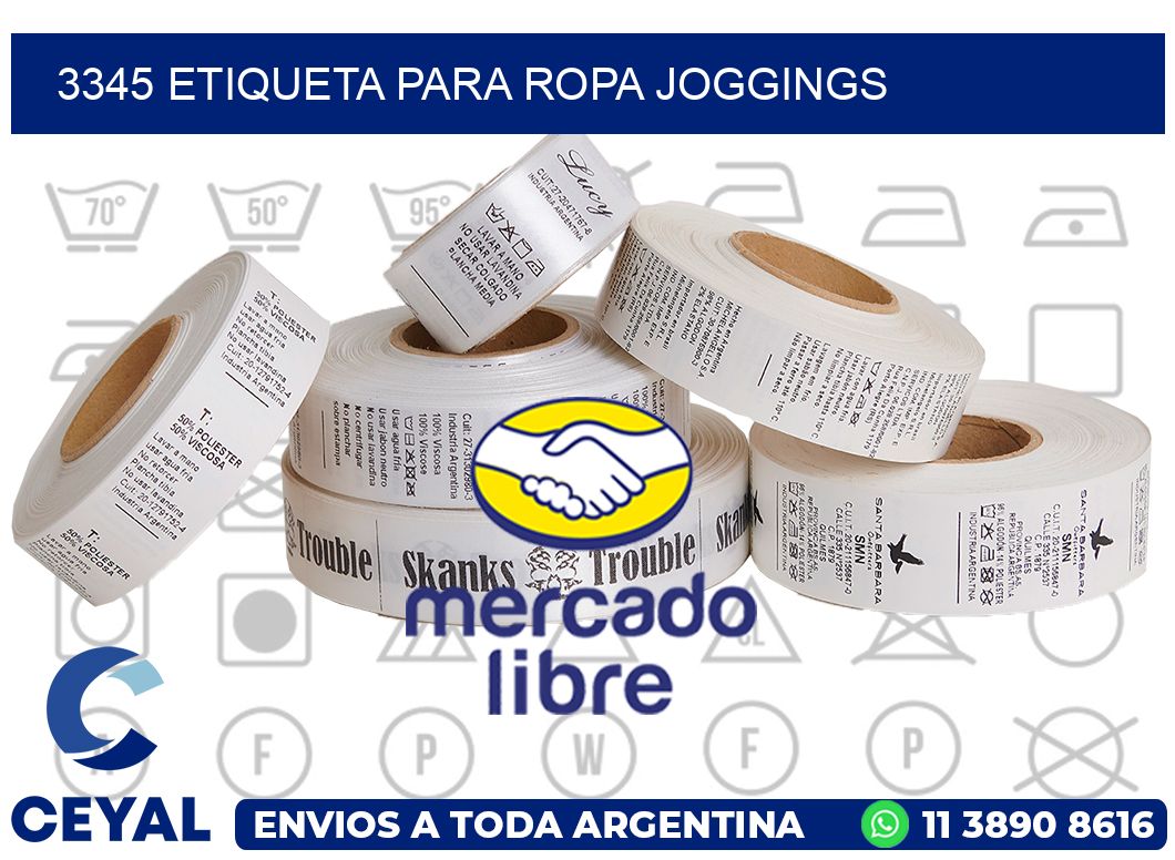 3345 ETIQUETA PARA ROPA JOGGINGS