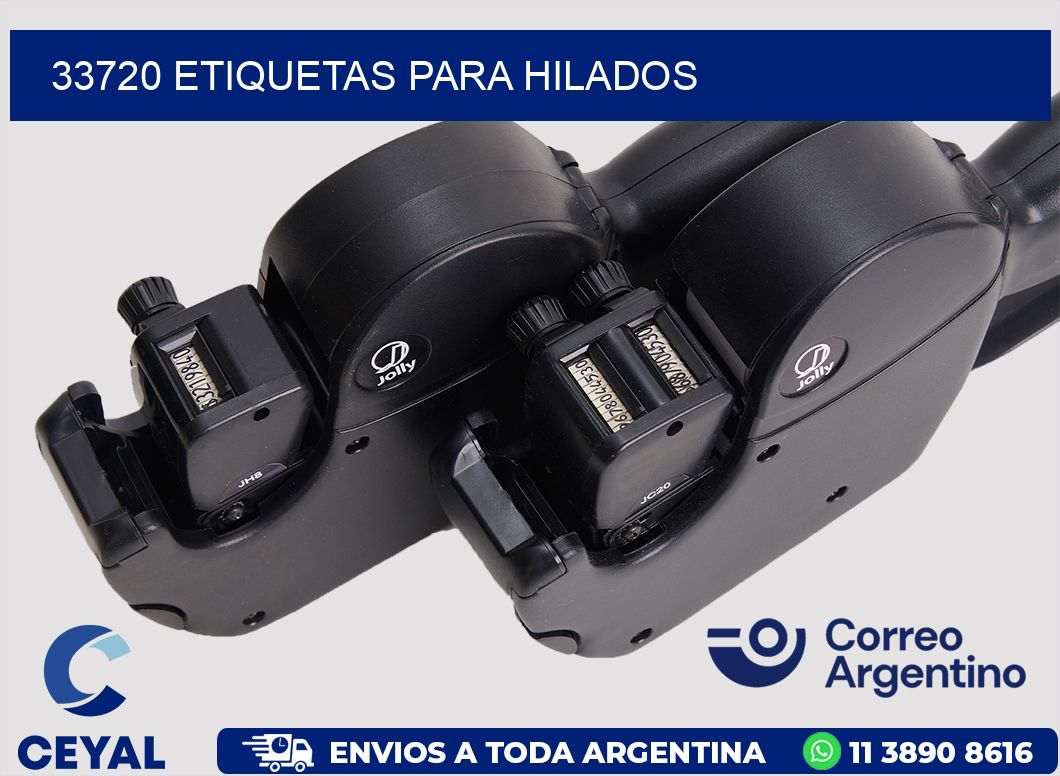 33720 ETIQUETAS PARA HILADOS