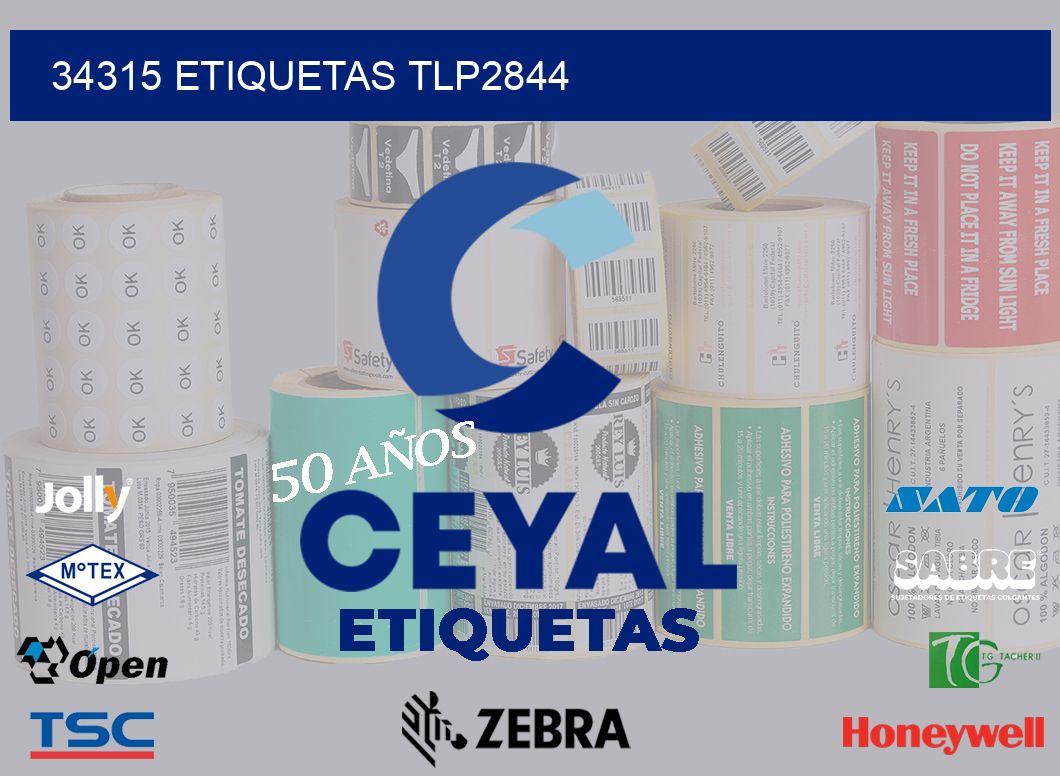 34315 ETIQUETAS TLP2844