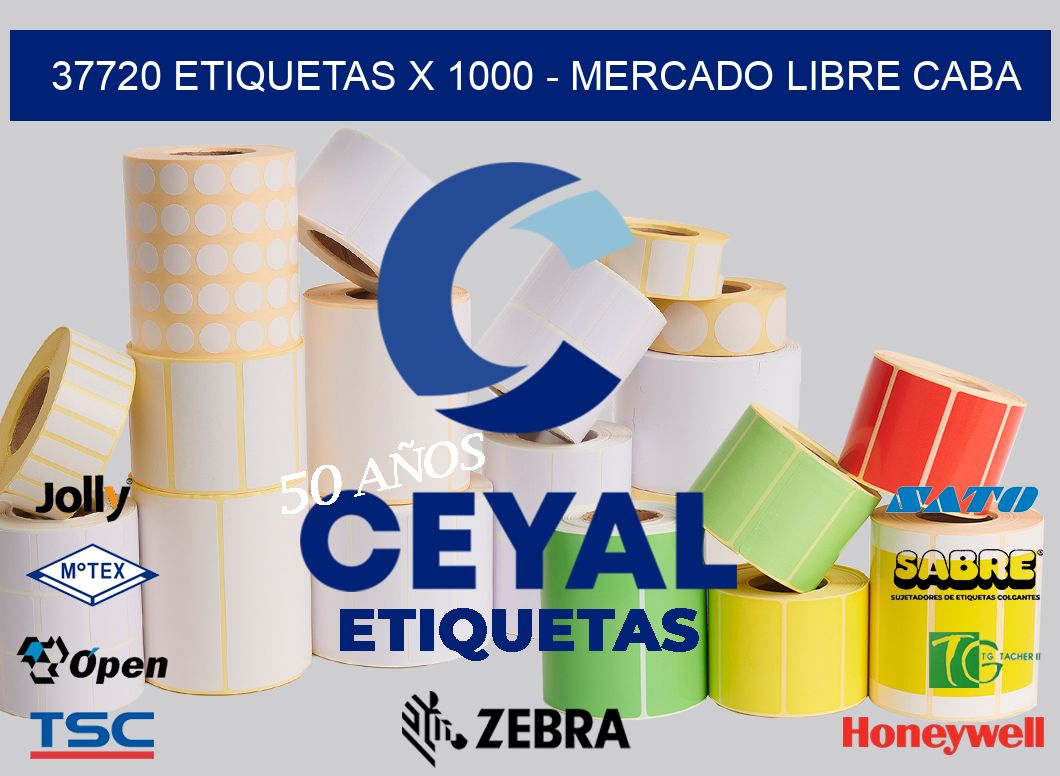 37720 ETIQUETAS X 1000 - MERCADO LIBRE CABA