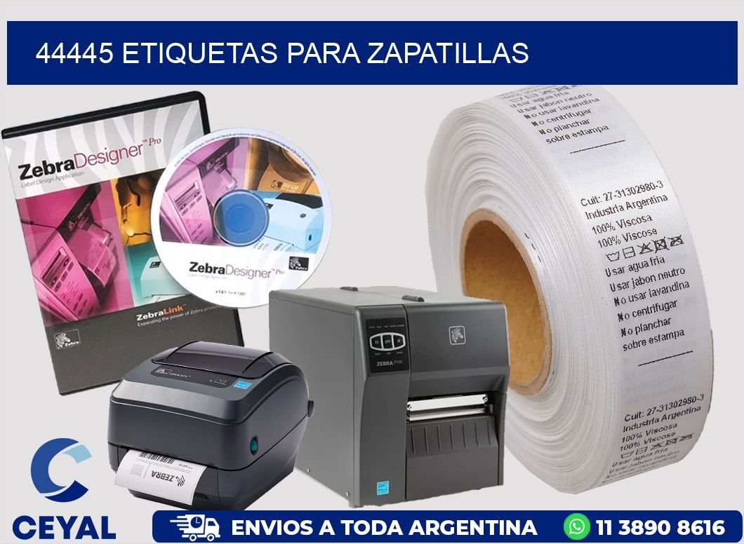 44445 ETIQUETAS PARA ZAPATILLAS