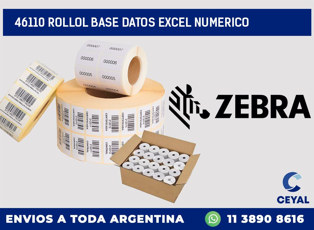 46110 rollol base datos excel numerico