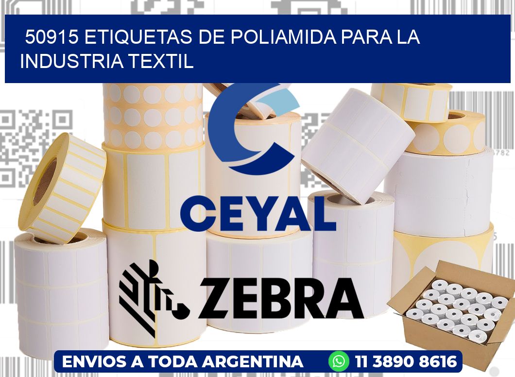 50915 ETIQUETAS DE POLIAMIDA PARA LA INDUSTRIA TEXTIL