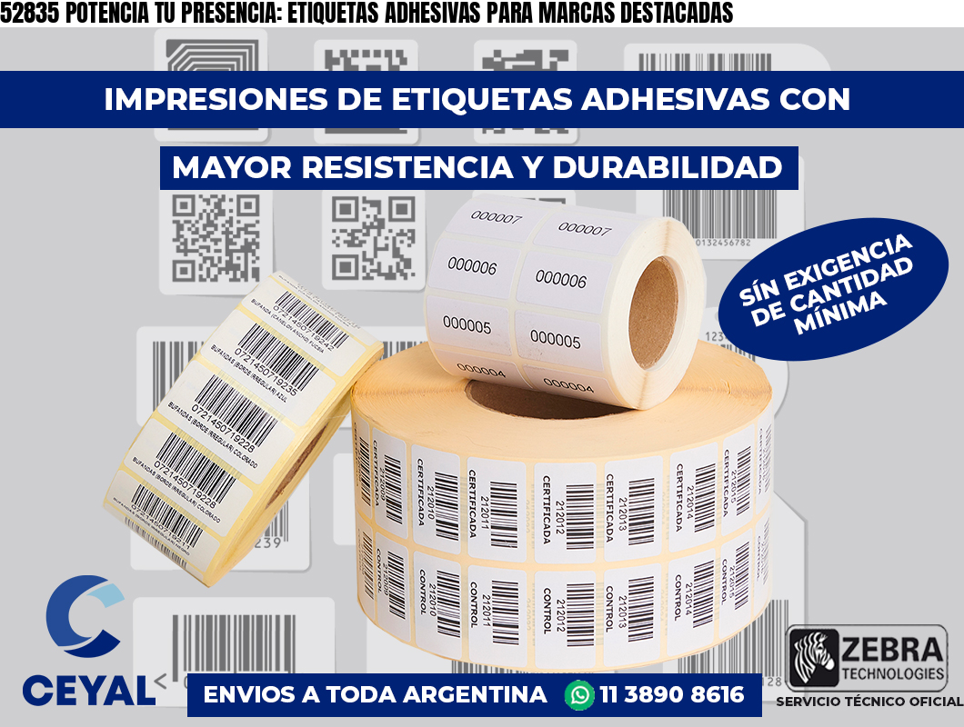 52835 POTENCIA TU PRESENCIA: ETIQUETAS ADHESIVAS PARA MARCAS DESTACADAS