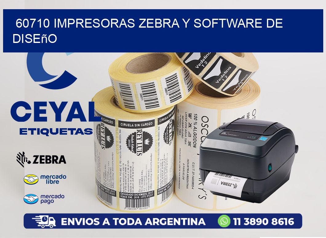 60710 Impresoras Zebra y Software de Diseño