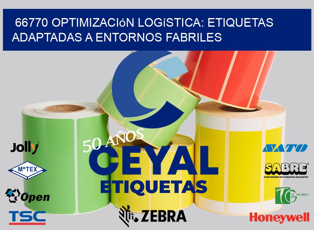 66770 Optimización Logística: Etiquetas Adaptadas a Entornos Fabriles