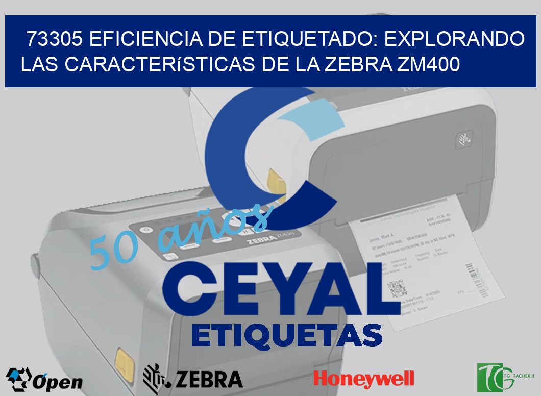 73305 Eficiencia de Etiquetado: Explorando las Características de la Zebra ZM400