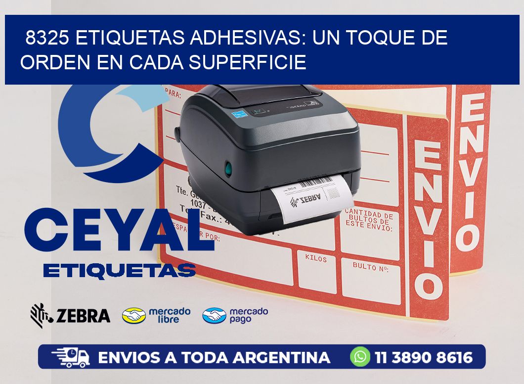 8325 Etiquetas Adhesivas: Un Toque de Orden en Cada Superficie