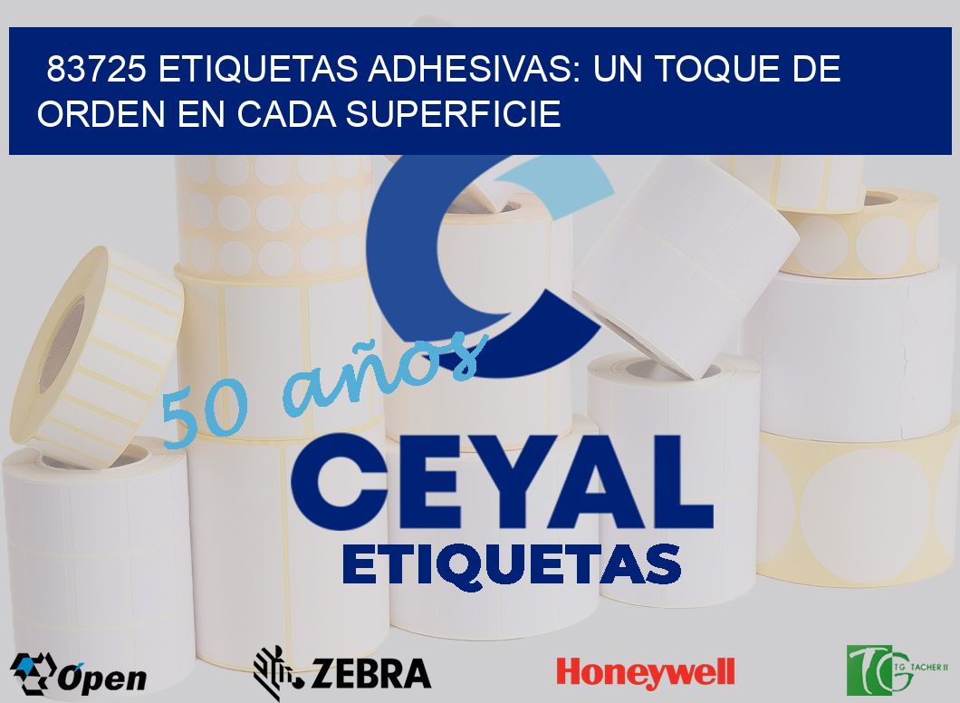 83725 Etiquetas Adhesivas: Un Toque de Orden en Cada Superficie