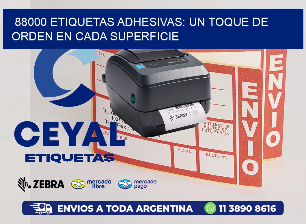 88000 Etiquetas Adhesivas: Un Toque de Orden en Cada Superficie