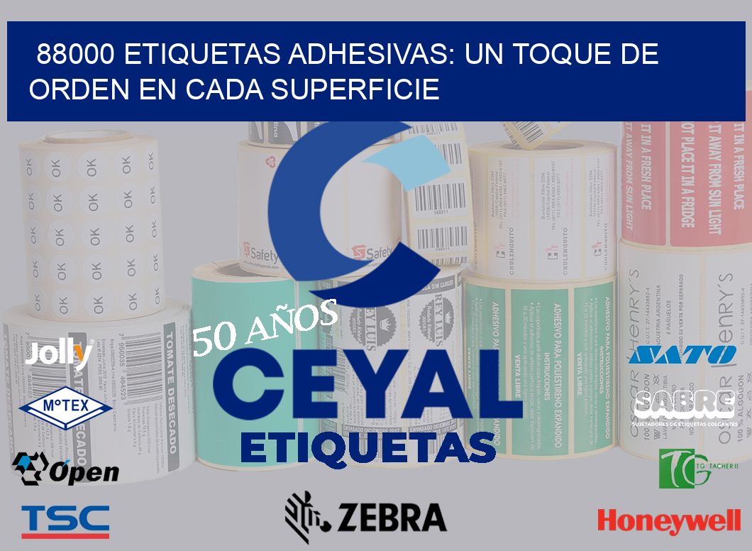 88000 Etiquetas Adhesivas: Un Toque de Orden en Cada Superficie