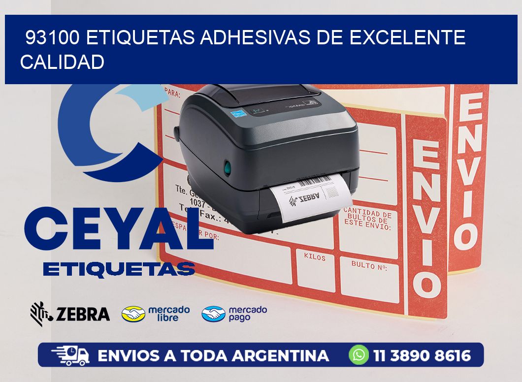 93100 ETIQUETAS ADHESIVAS DE EXCELENTE CALIDAD
