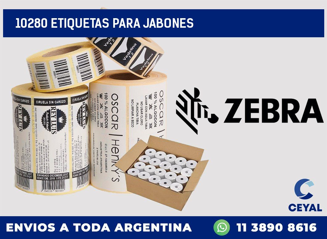10280 ETIQUETAS PARA JABONES
