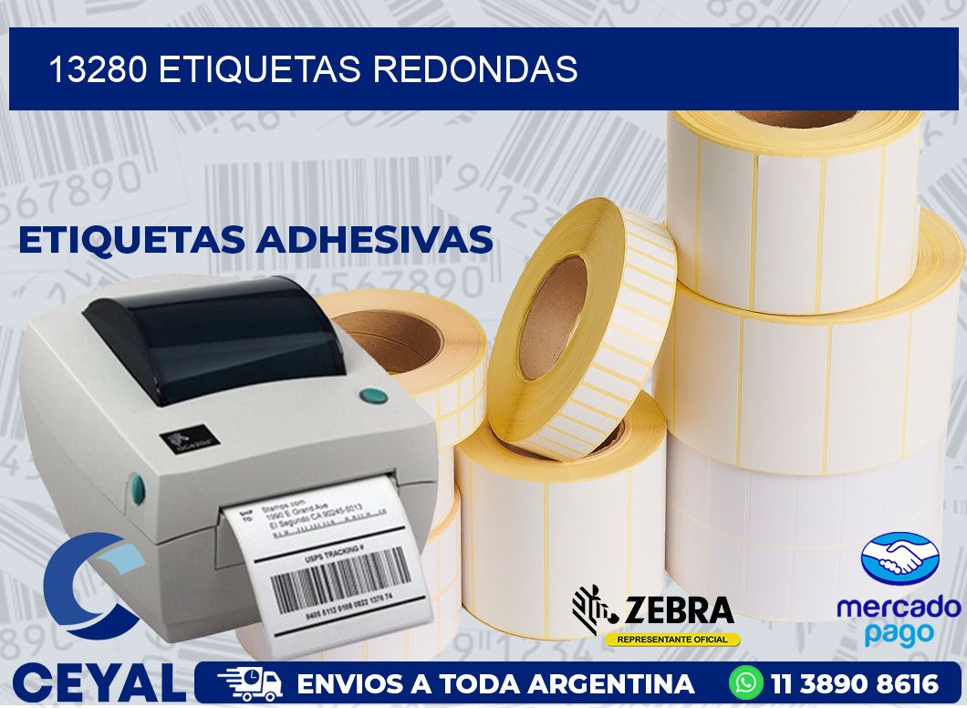 13280 ETIQUETAS REDONDAS
