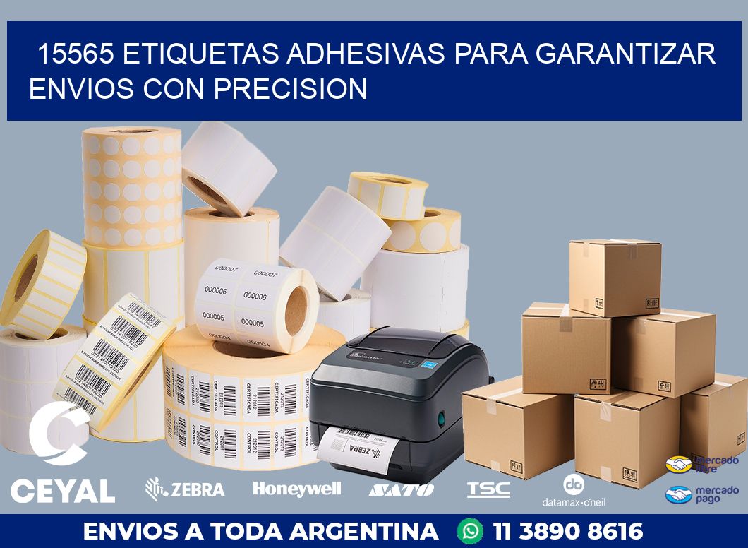 15565 ETIQUETAS ADHESIVAS PARA GARANTIZAR ENVIOS CON PRECISION