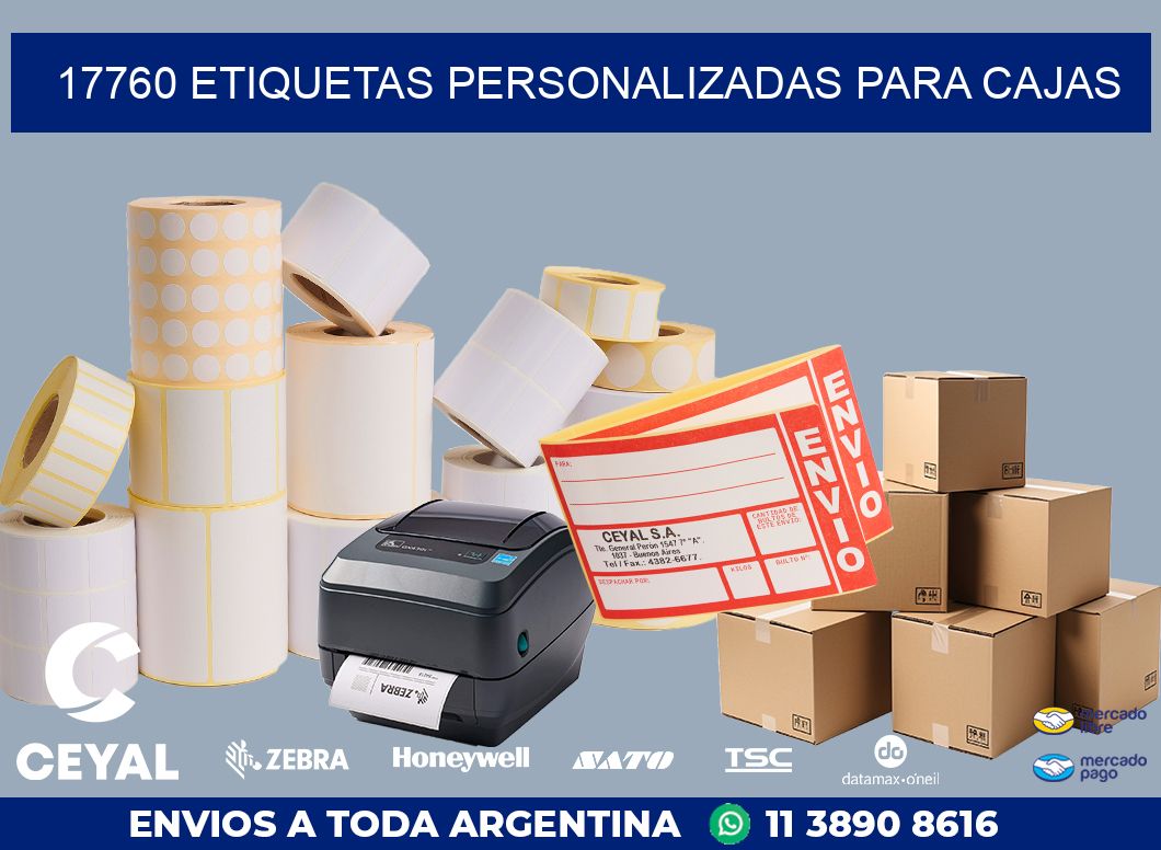 17760 ETIQUETAS PERSONALIZADAS PARA CAJAS