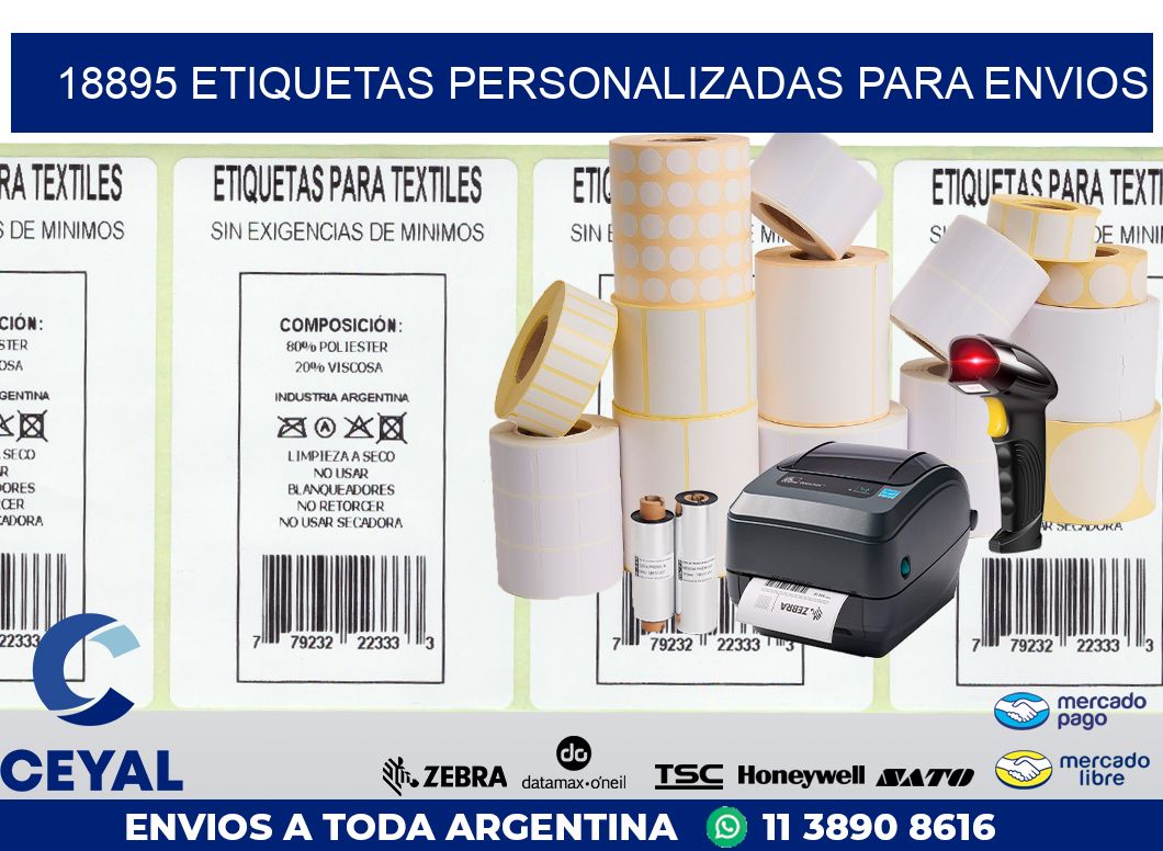 18895 ETIQUETAS PERSONALIZADAS PARA ENVIOS