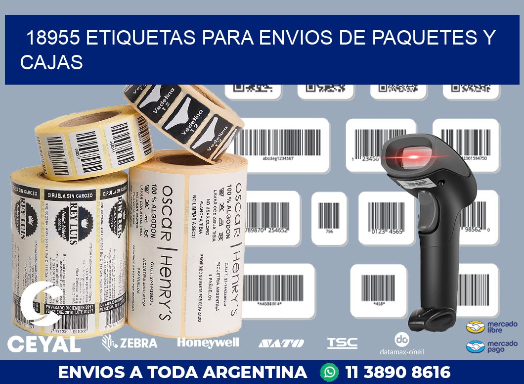 18955 ETIQUETAS PARA ENVIOS DE PAQUETES Y CAJAS