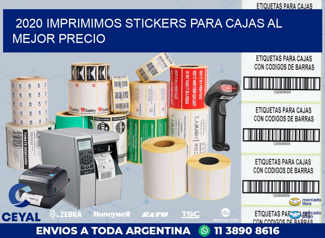 2020 IMPRIMIMOS STICKERS PARA CAJAS AL MEJOR PRECIO