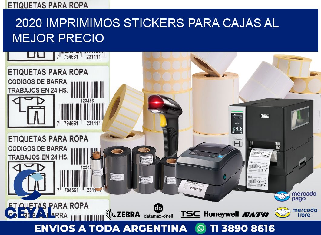 2020 IMPRIMIMOS STICKERS PARA CAJAS AL MEJOR PRECIO