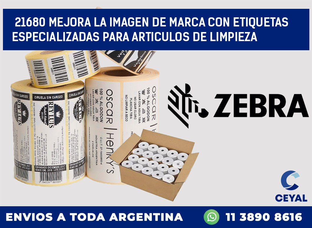 21680 MEJORA LA IMAGEN DE MARCA CON ETIQUETAS ESPECIALIZADAS PARA ARTICULOS DE LIMPIEZA