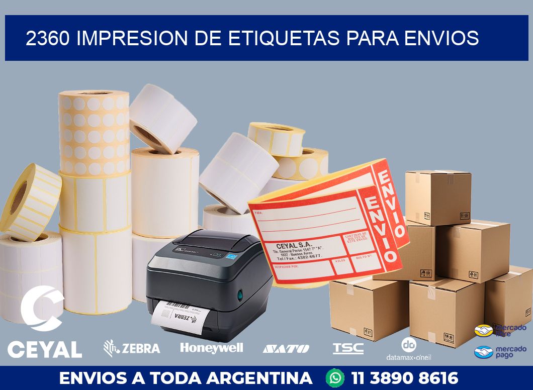 2360 IMPRESION DE ETIQUETAS PARA ENVIOS