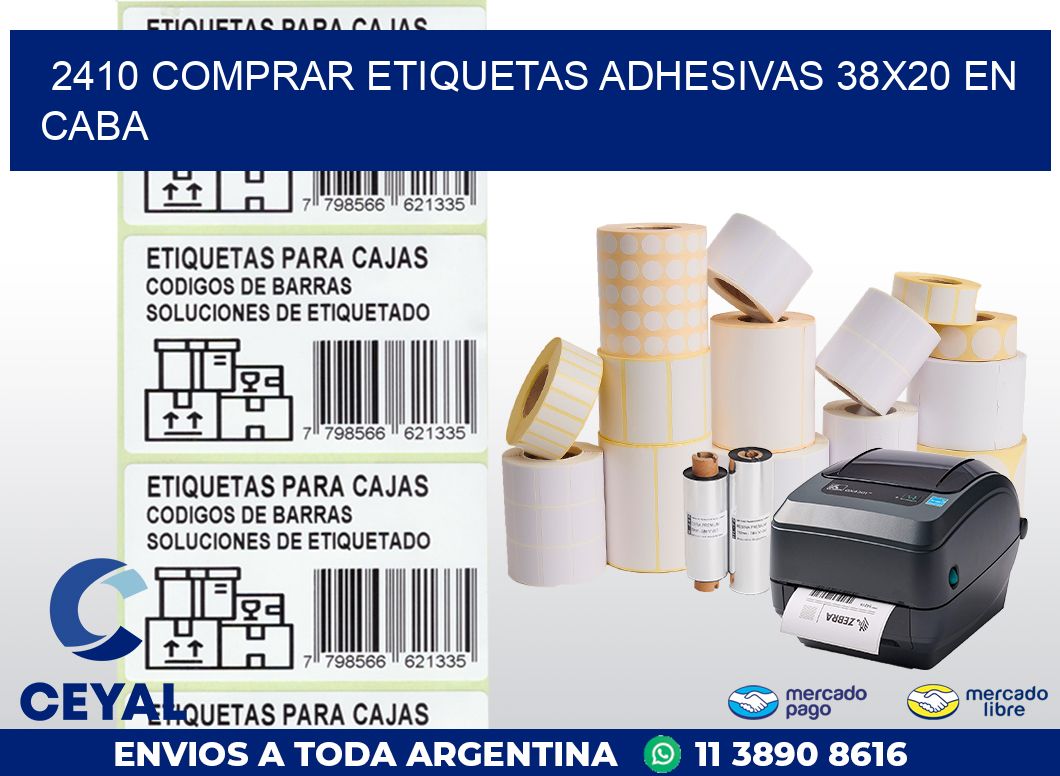 2410 COMPRAR ETIQUETAS ADHESIVAS 38X20 EN CABA