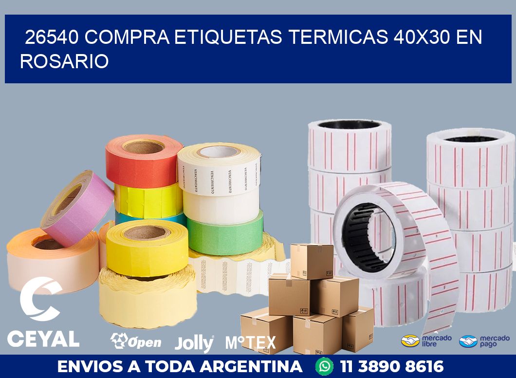 26540 COMPRA ETIQUETAS TERMICAS 40X30 EN ROSARIO