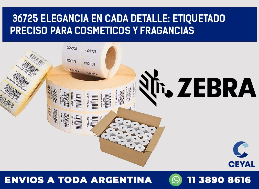 36725 ELEGANCIA EN CADA DETALLE: ETIQUETADO PRECISO PARA COSMETICOS Y FRAGANCIAS