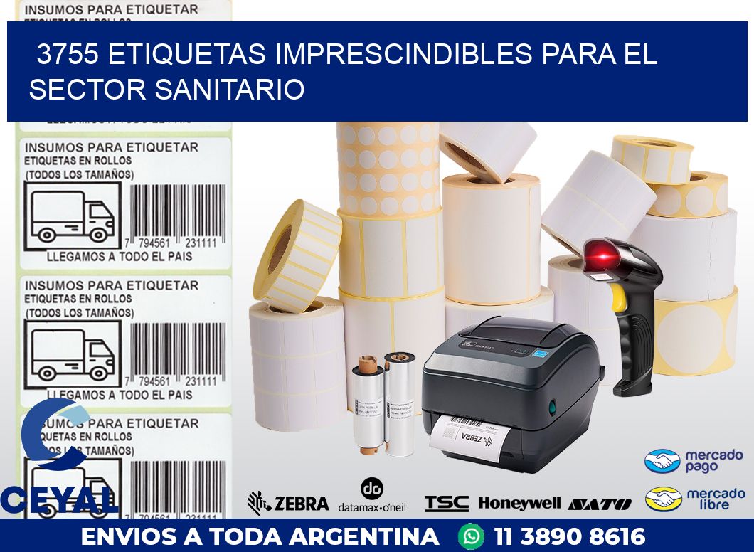 3755 ETIQUETAS IMPRESCINDIBLES PARA EL SECTOR SANITARIO