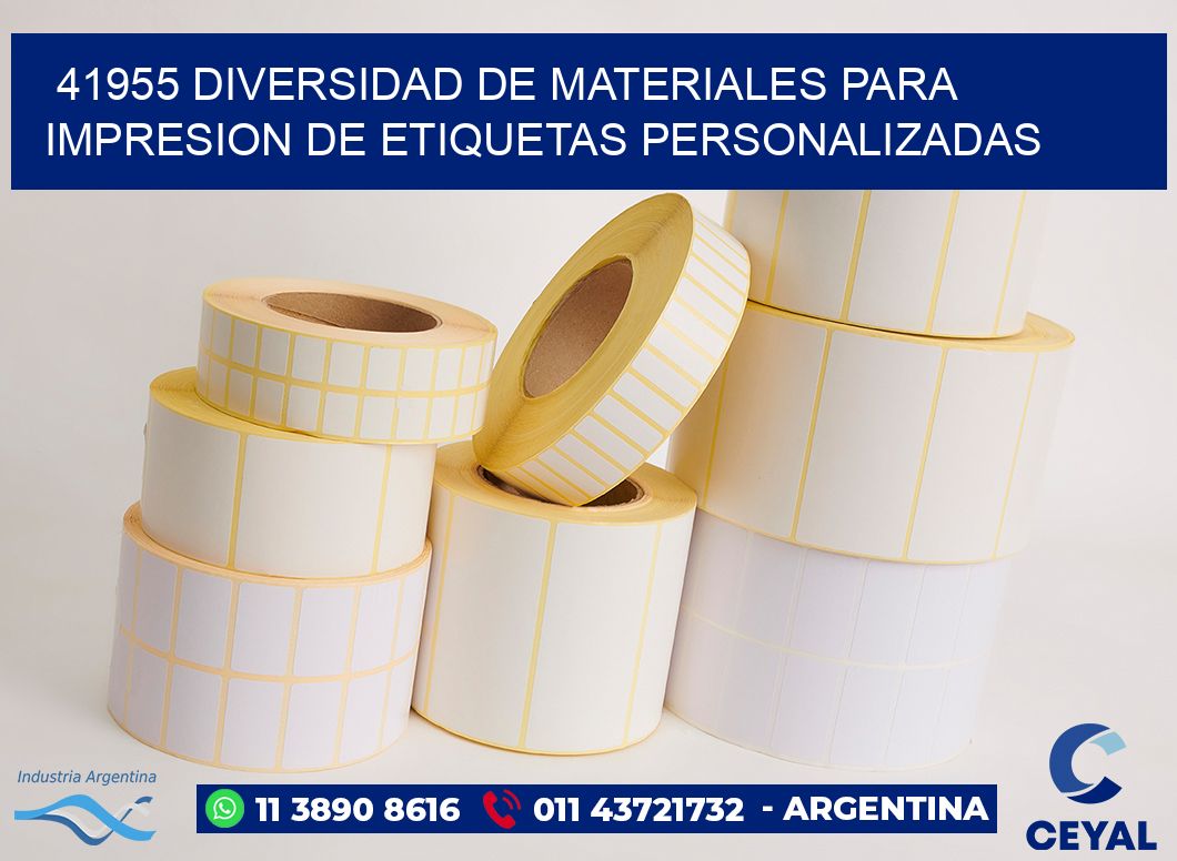 41955 DIVERSIDAD DE MATERIALES PARA IMPRESION DE ETIQUETAS PERSONALIZADAS