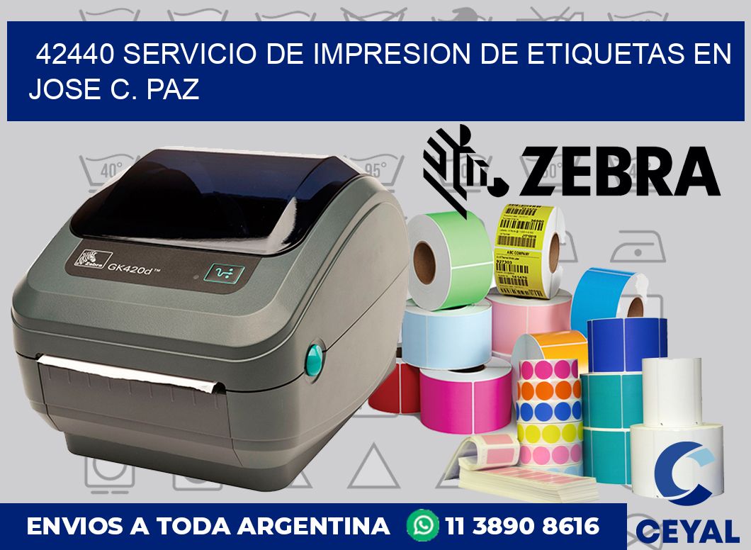 42440 SERVICIO DE IMPRESION DE ETIQUETAS EN JOSE C. PAZ