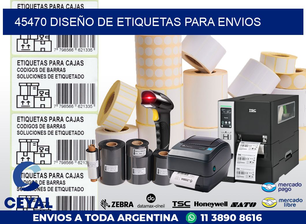 45470 DISEÑO DE ETIQUETAS PARA ENVIOS