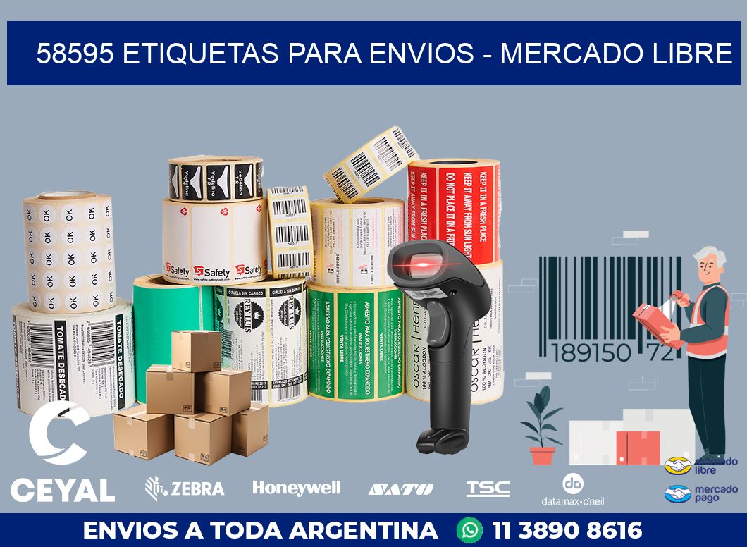 58595 ETIQUETAS PARA ENVIOS – MERCADO LIBRE