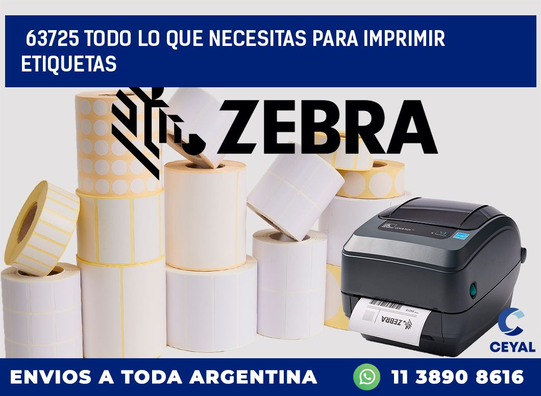 63725 TODO LO QUE NECESITAS PARA IMPRIMIR ETIQUETAS