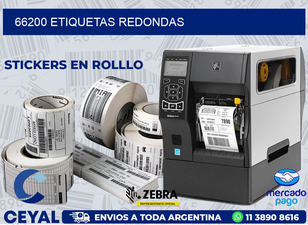 66200 ETIQUETAS REDONDAS