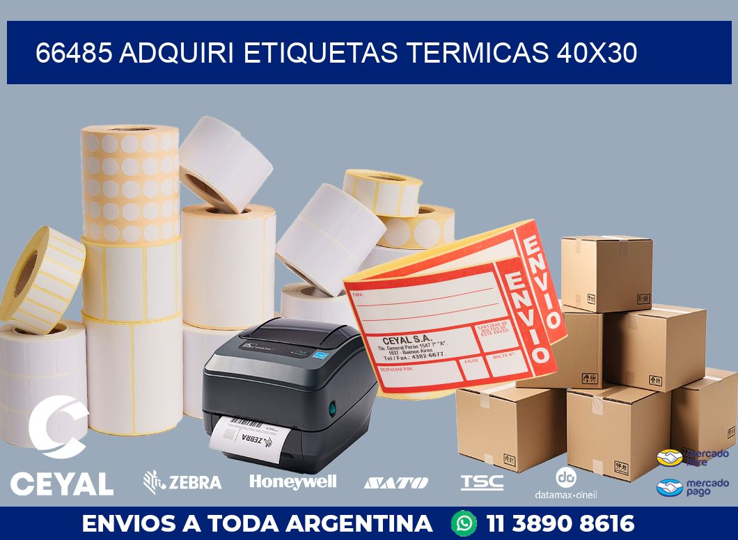 66485 ADQUIRI ETIQUETAS TERMICAS 40X30