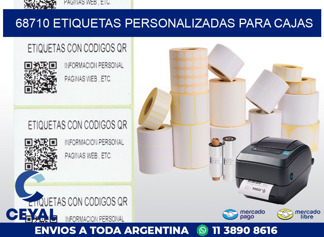 68710 ETIQUETAS PERSONALIZADAS PARA CAJAS