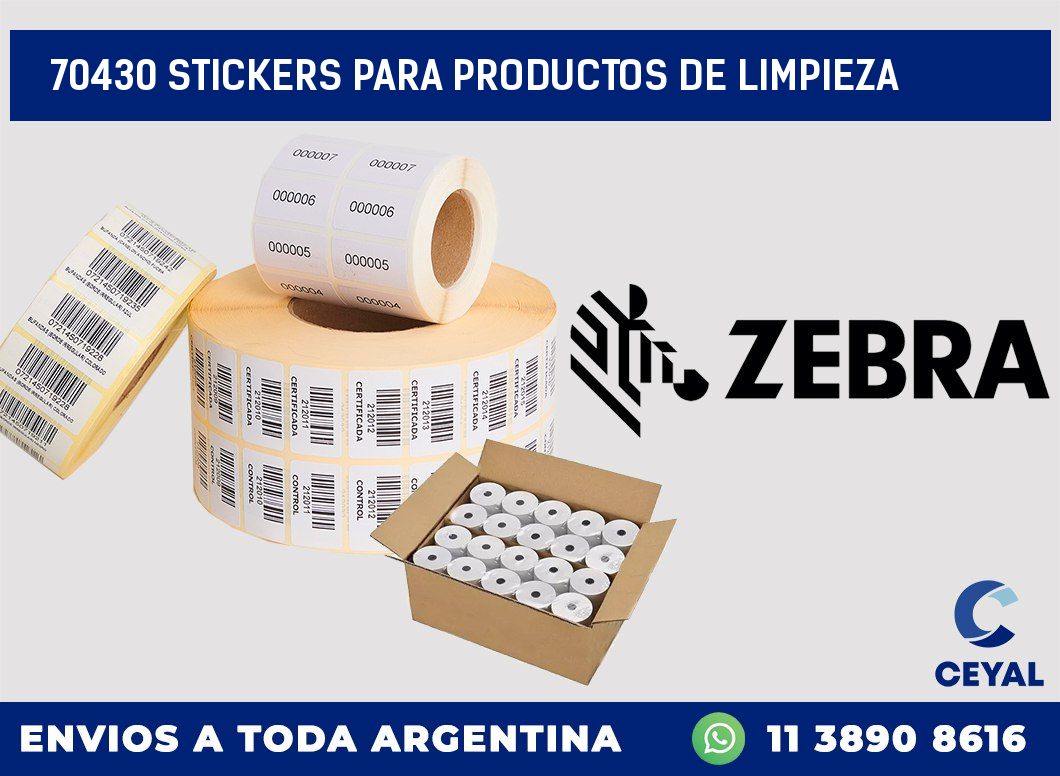 70430 STICKERS PARA PRODUCTOS DE LIMPIEZA