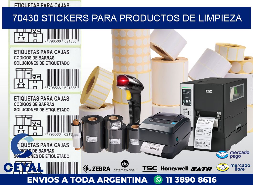 70430 STICKERS PARA PRODUCTOS DE LIMPIEZA