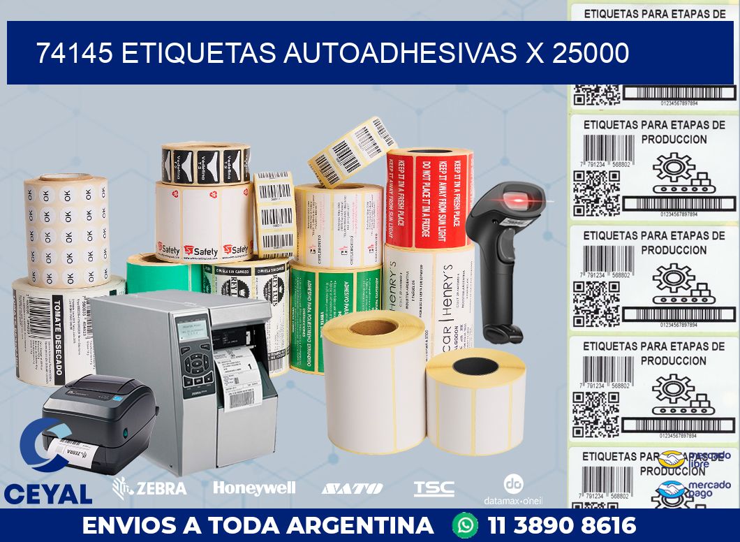 74145 ETIQUETAS AUTOADHESIVAS X 25000