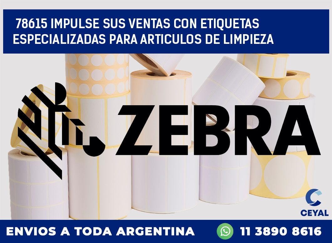 78615 IMPULSE SUS VENTAS CON ETIQUETAS ESPECIALIZADAS PARA ARTICULOS DE LIMPIEZA