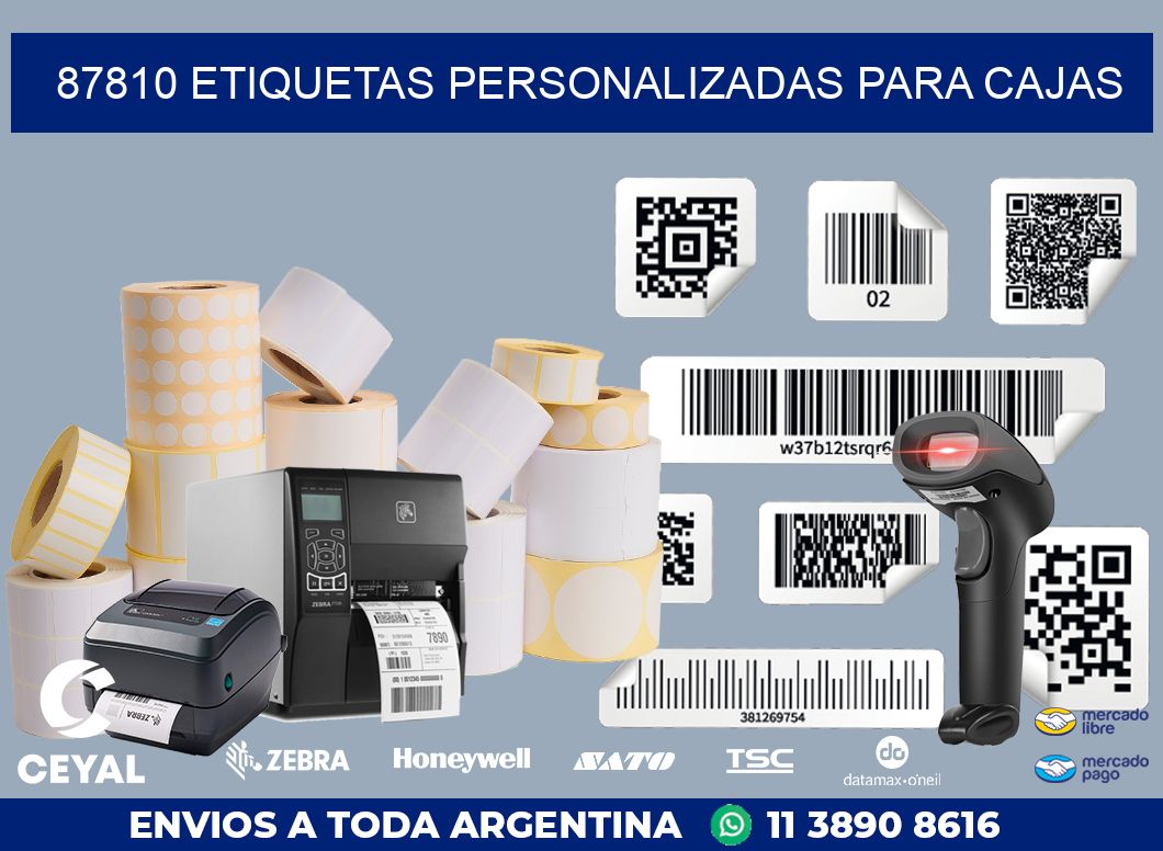 87810 ETIQUETAS PERSONALIZADAS PARA CAJAS