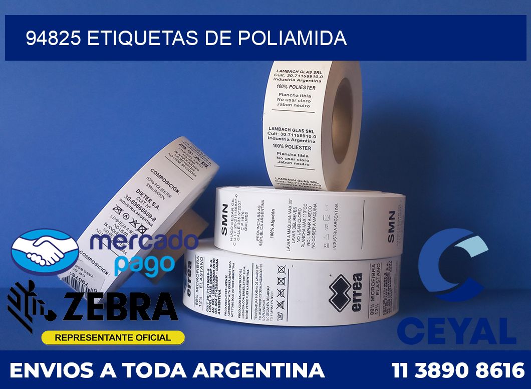 94825 ETIQUETAS DE POLIAMIDA