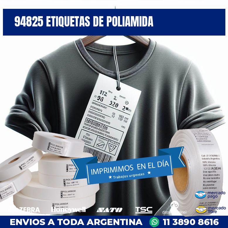 94825 ETIQUETAS DE POLIAMIDA