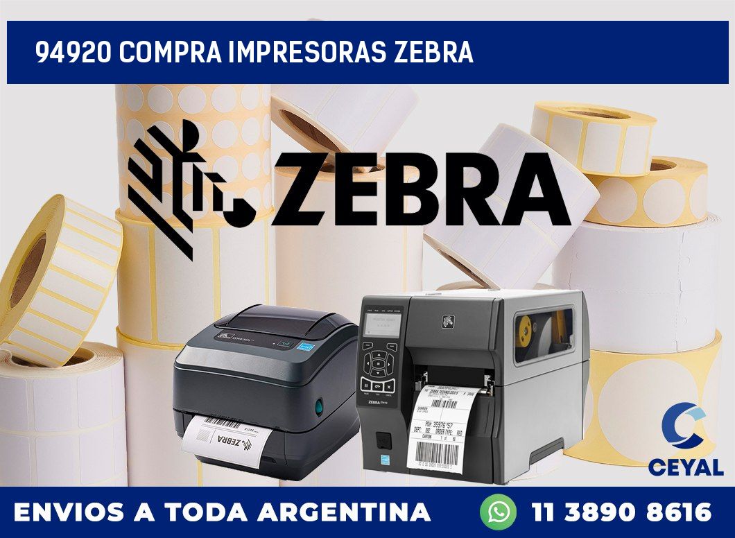 94920 COMPRA IMPRESORAS ZEBRA