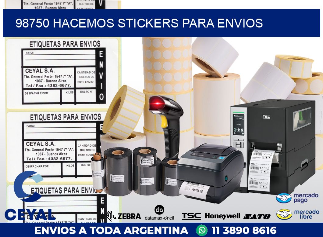 98750 HACEMOS STICKERS PARA ENVIOS