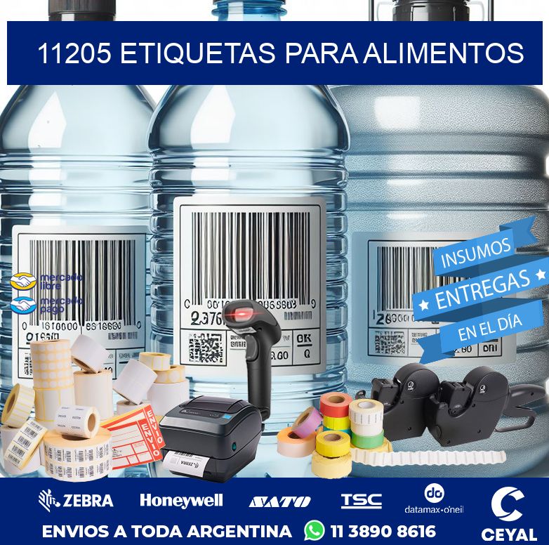11205 ETIQUETAS PARA ALIMENTOS